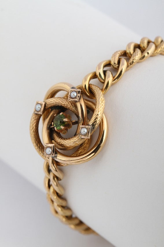 Antique gold gourmet bracelet