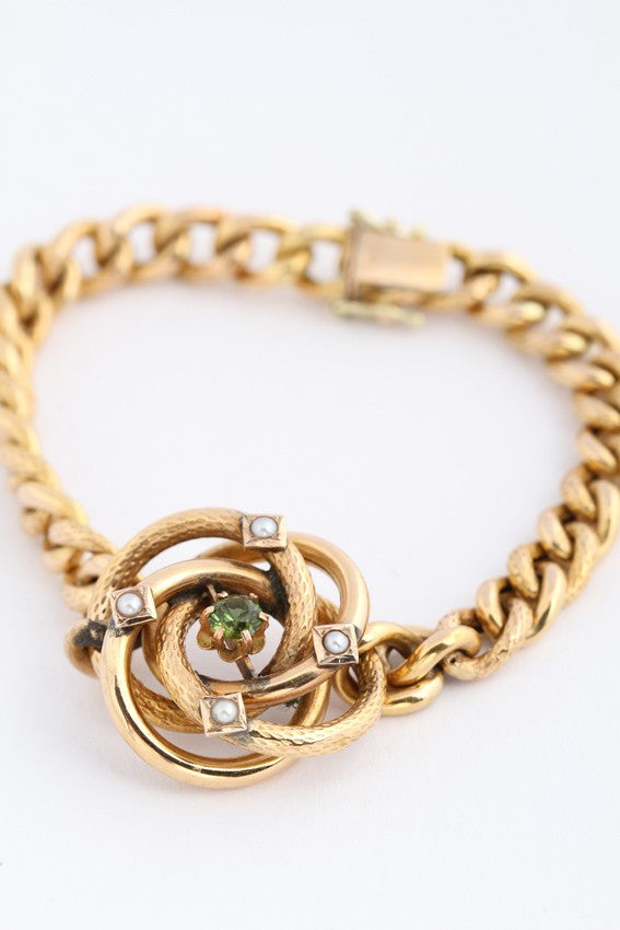 Antique gold gourmet bracelet