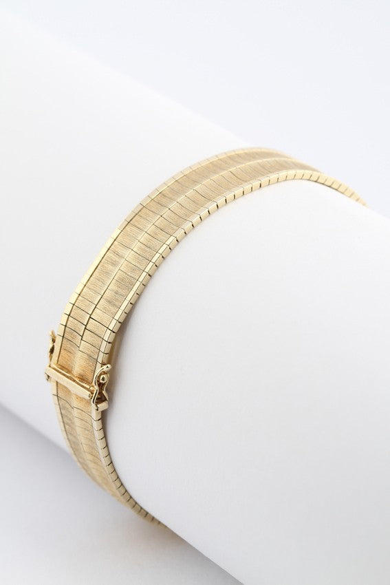 Gold double bracelet