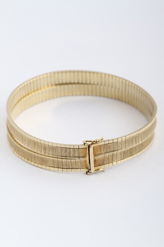 Gold double bracelet