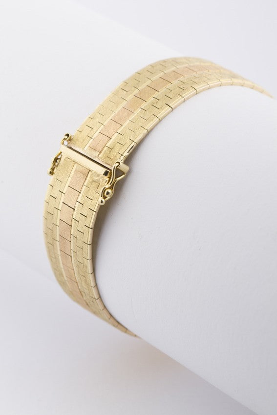 Yellow/rose gold bracelet