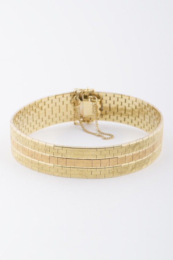 Yellow/rose gold bracelet