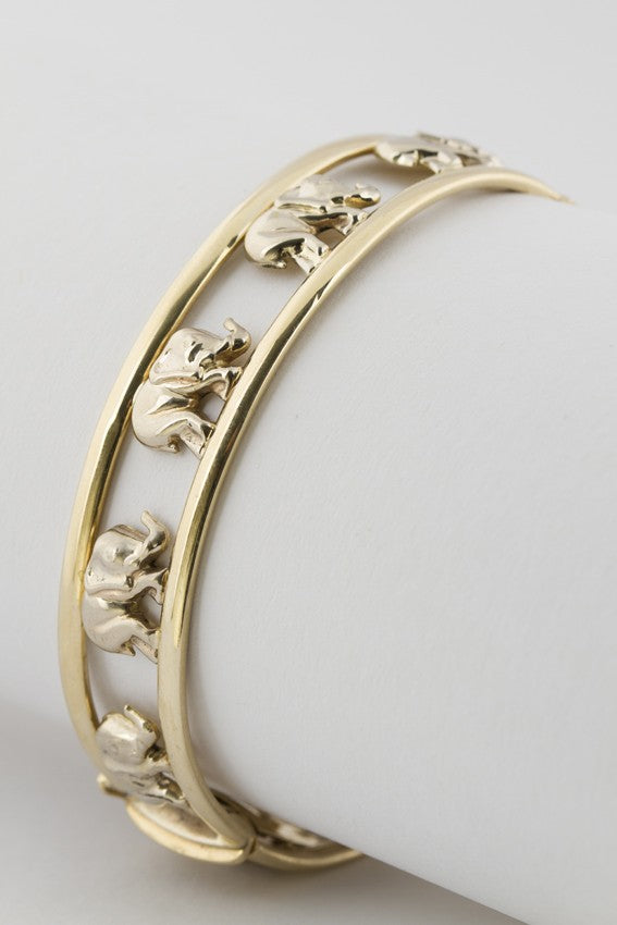 Gouden olifanten armband