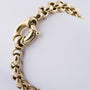 Gold jasseron link bracelet