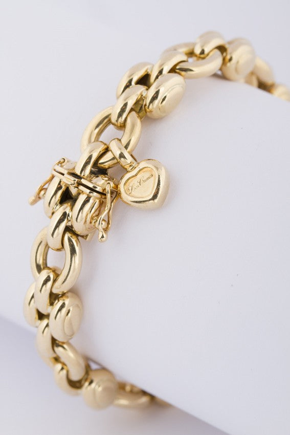 Gold Chopard link bracelet