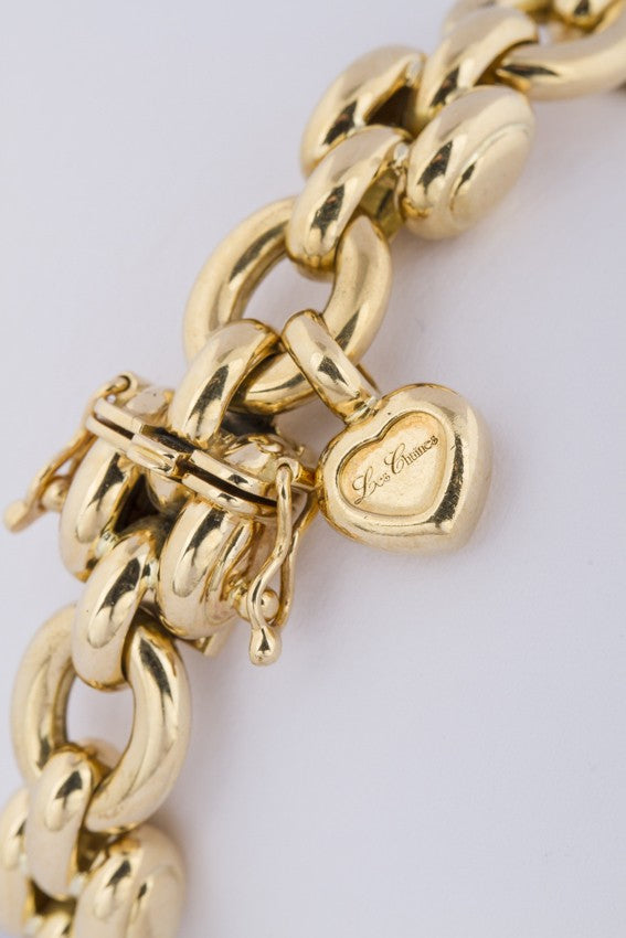 Gold Chopard link bracelet
