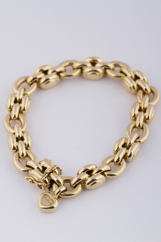 Gouden Chopard schakel armband