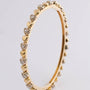 Geel gouden bangle armband rond bezet met briljanten