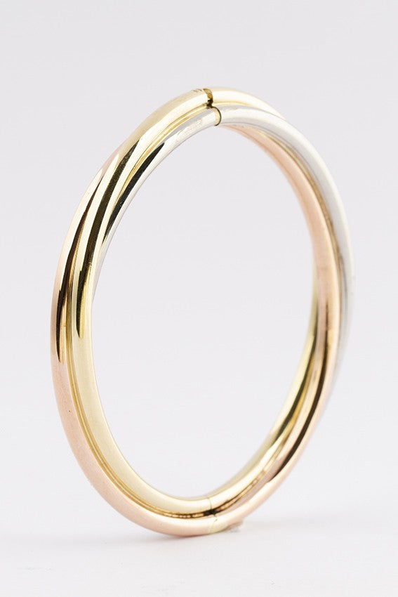 Gouden tri-color slaven armband