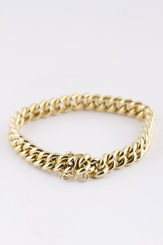 Gold gourmet link bracelet