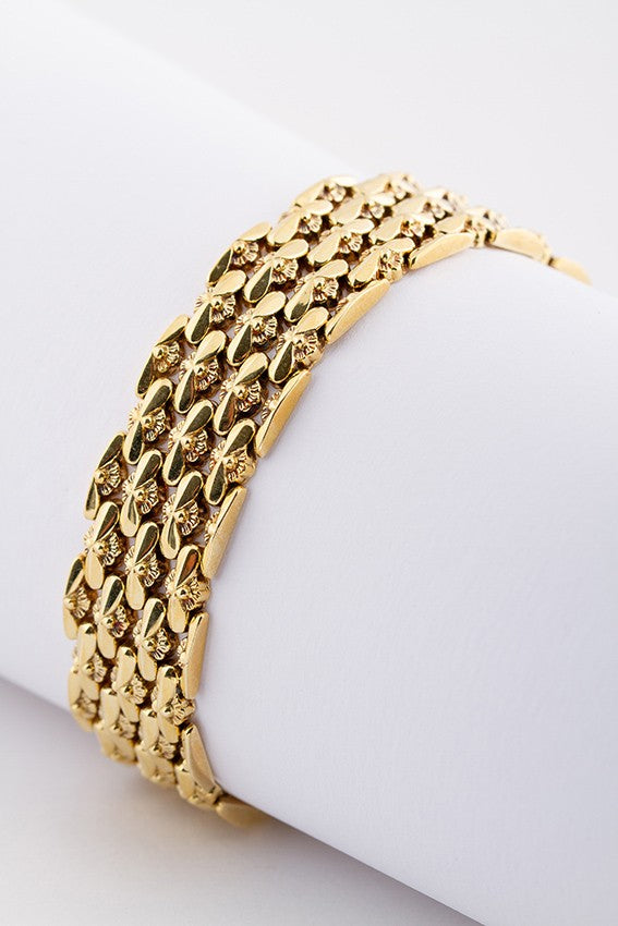 Gold link bracelet