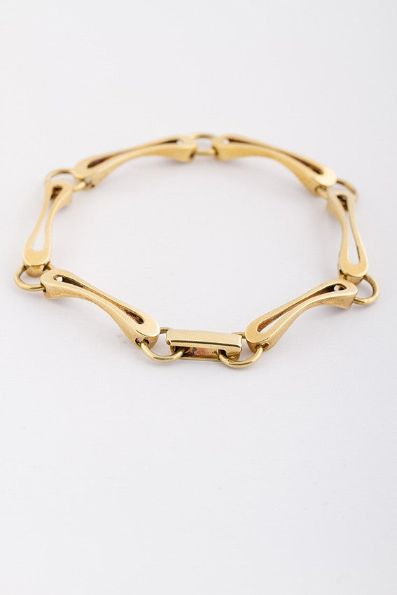 Gold link bracelet