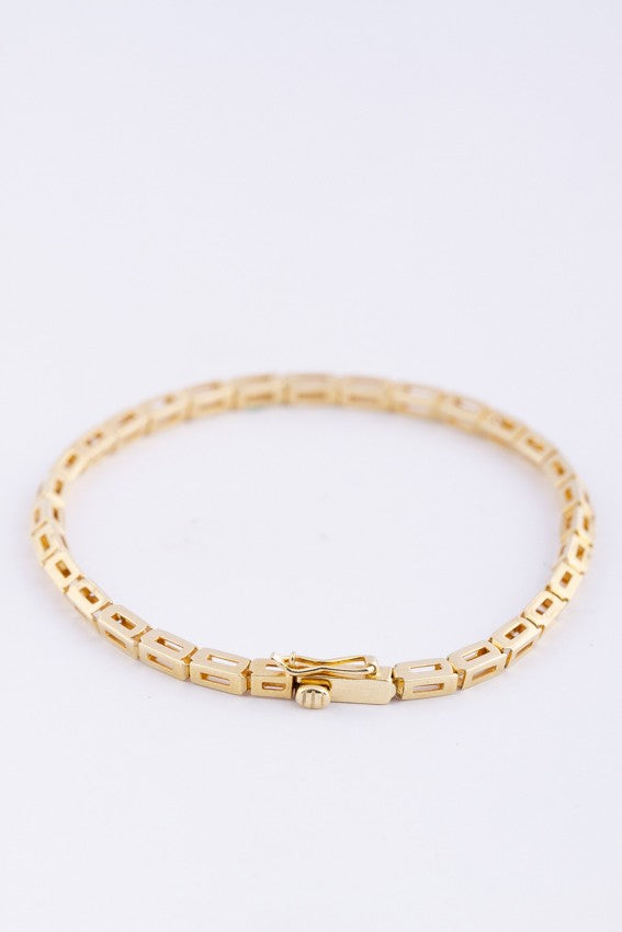 Gouden schakel armband