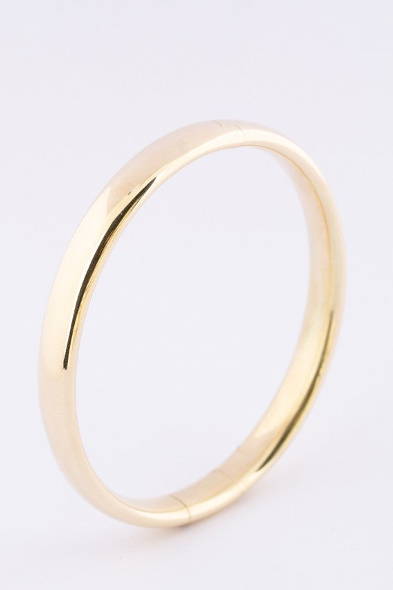 Gouden slaven armband met scharnier sluiting