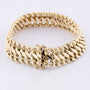Gold double gourmet bracelet