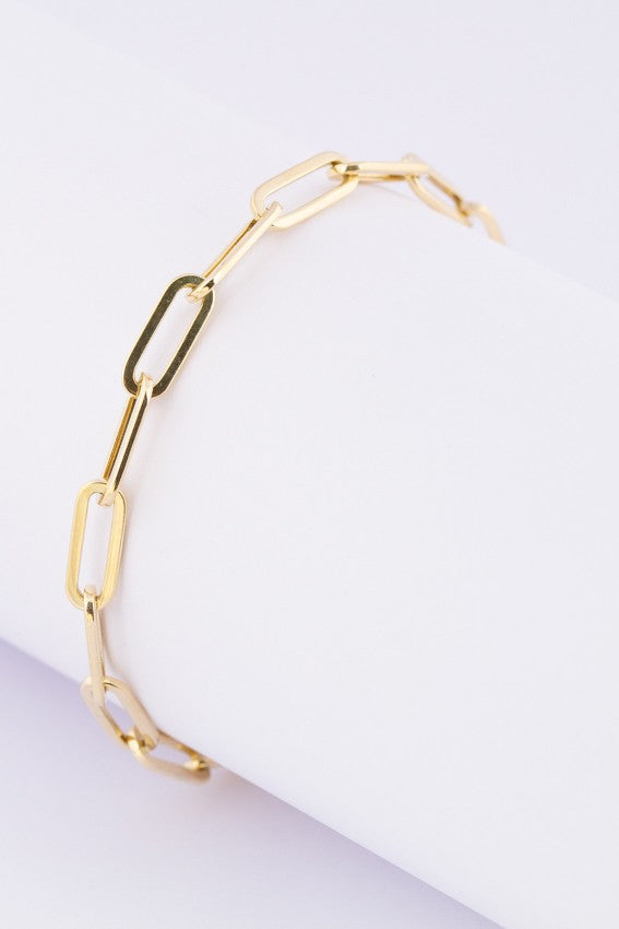 Gold close-4-ever link bracelet