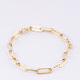 Gold close-4-ever link bracelet