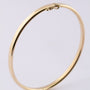 Gold slave bracelet with hinged closure