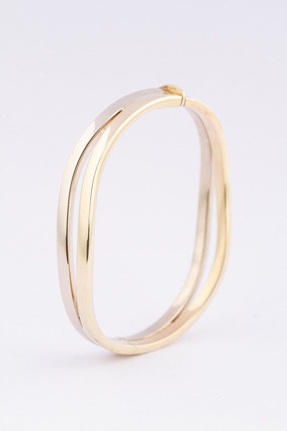White/yellow gold slave bracelet
