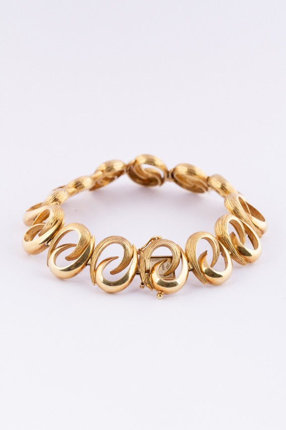 Golden fantasy link bracelet