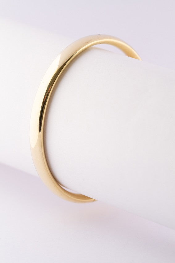 Gouden slaven armband met scharnier sluiting