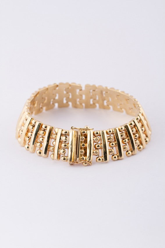 Gold link bracelet
