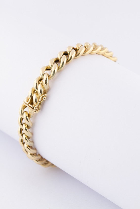 Gouden gourmet armband