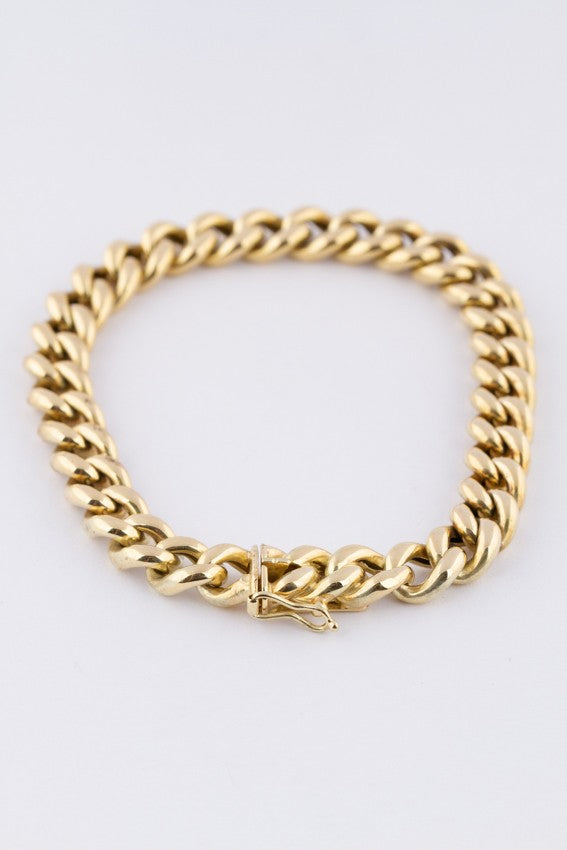 Gouden gourmet armband