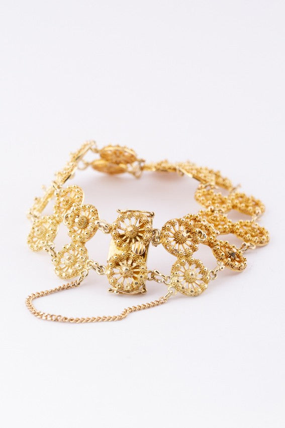 Gouden schakelarmband