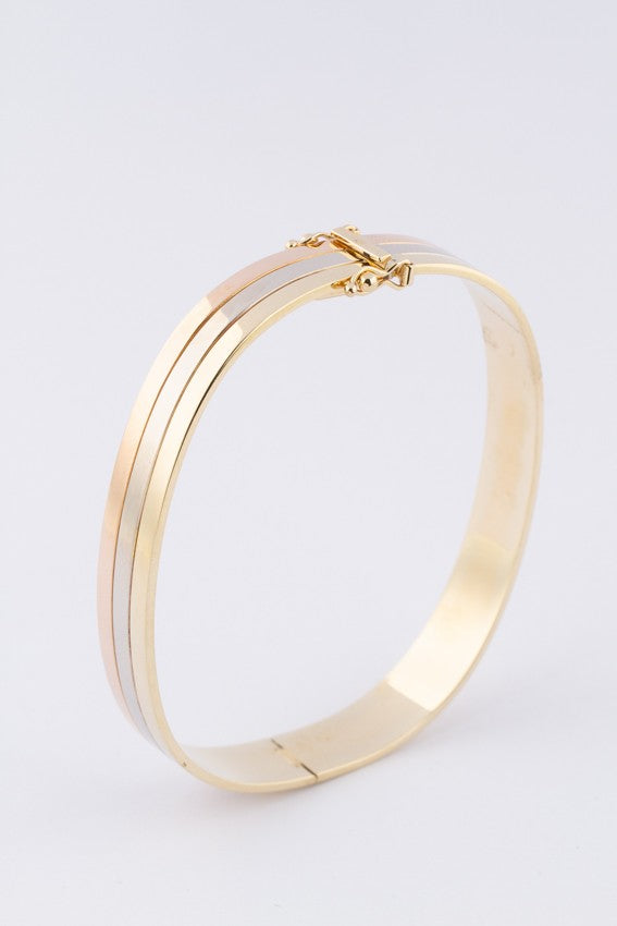 Gouden tri-color slaven armband