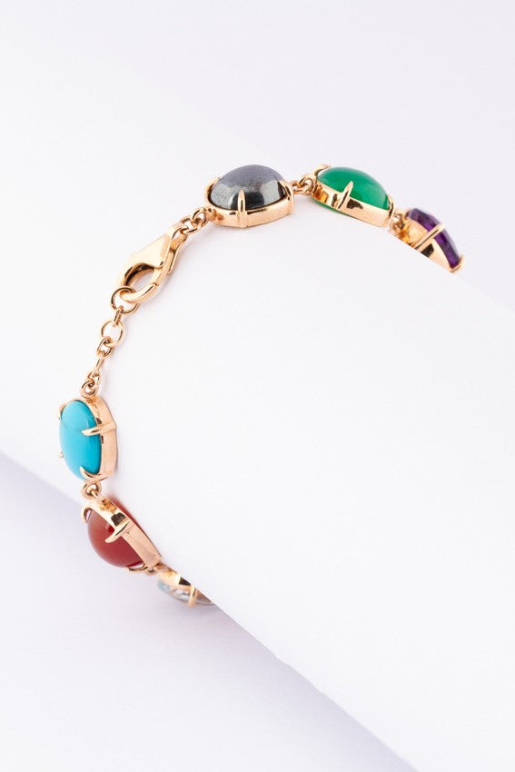 Gouden armband met edelstenen