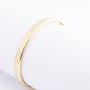 Gold engraved slave bracelet