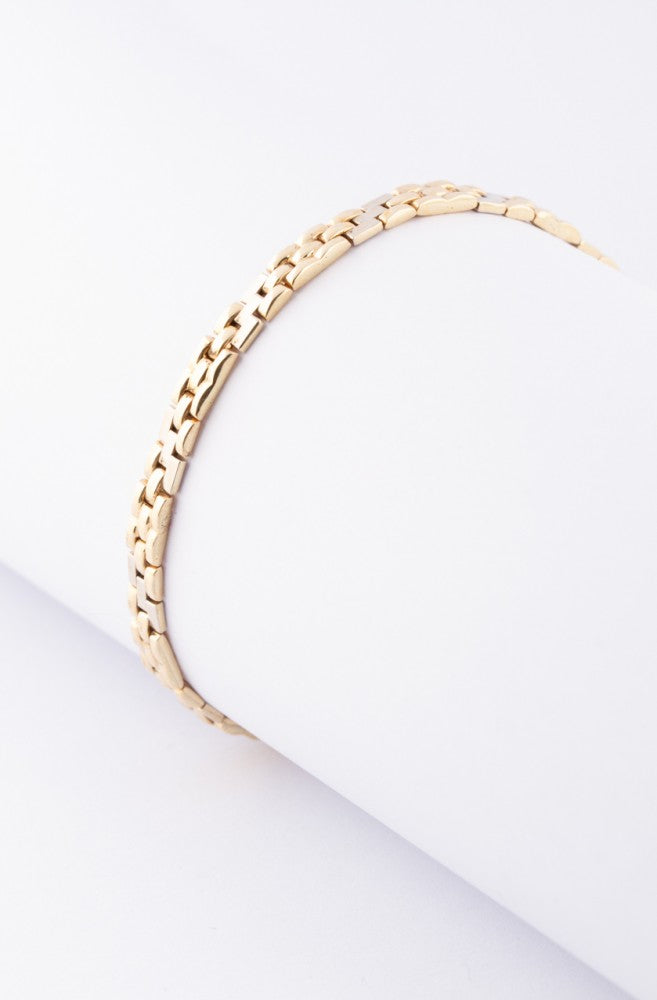 Gold link bracelet