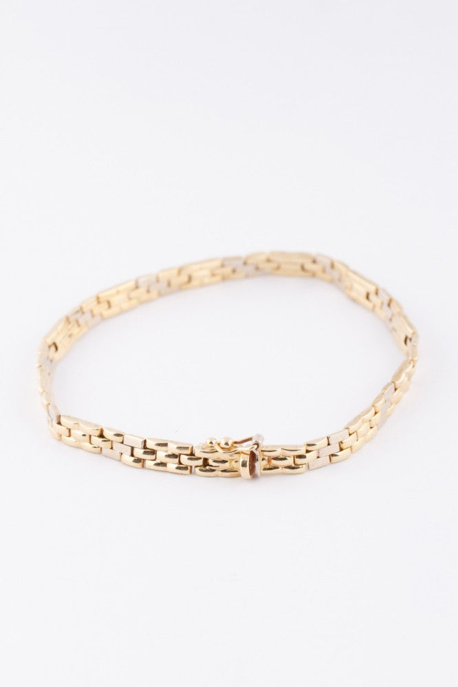 Gold link bracelet