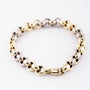 White/yellow gold jasseron bracelet