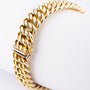 Gold double gourmet bracelet