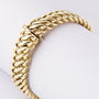 Gold double gourmet bracelet