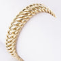 Gold double gourmet bracelet