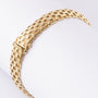 Gold braided link bracelet