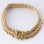 Gold double gourmet bracelet