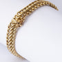 Gold double gourmet bracelet
