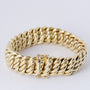 Gold double gourmet bracelet