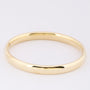 Gold bangle with hinge closure