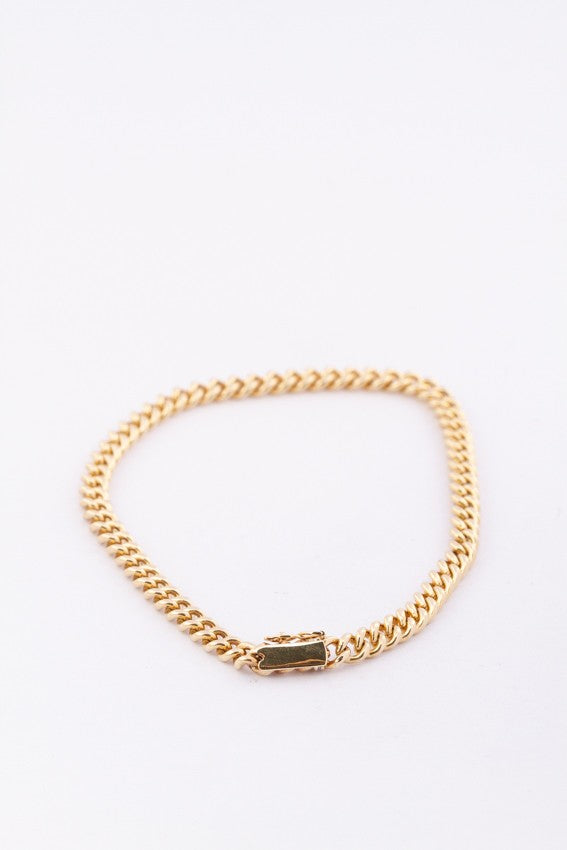 Gouden gourmet armband