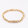 Gold jasseron bracelet