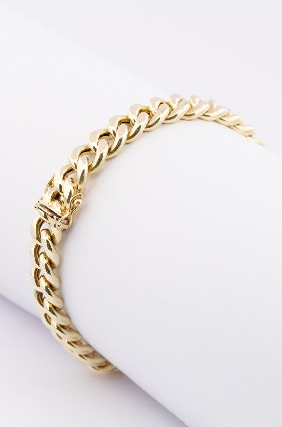 Gouden gourmet armband