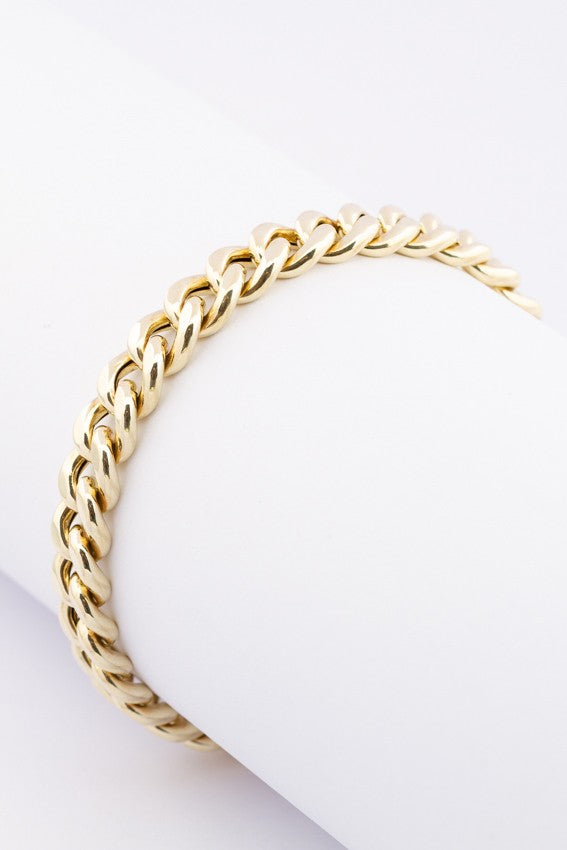 Gouden gourmet armband