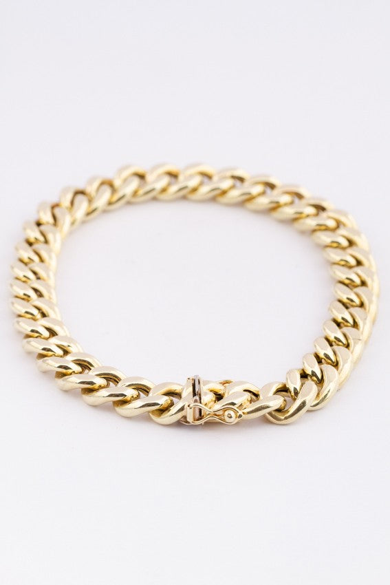 Gouden gourmet armband