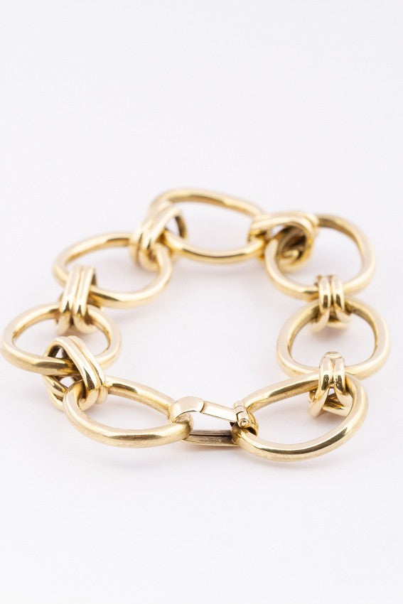 Gold link bracelet
