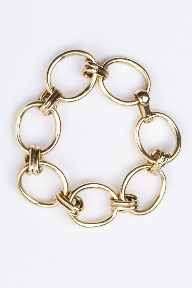 Gold link bracelet